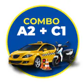 COMBO para Moto y Servicio Público Categoría A2 + C1
