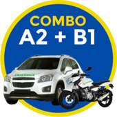 COMBO para Moto y Carro Particular Categoría A2 + B1